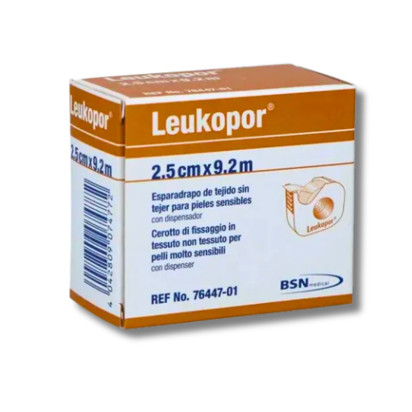 CEROTTO IN ROCCHETTO LEUKOPOR IPOALLERGENICO TESSUTO NON TESSUTO BIANCO 2,5X920 CM CON DISPENSER