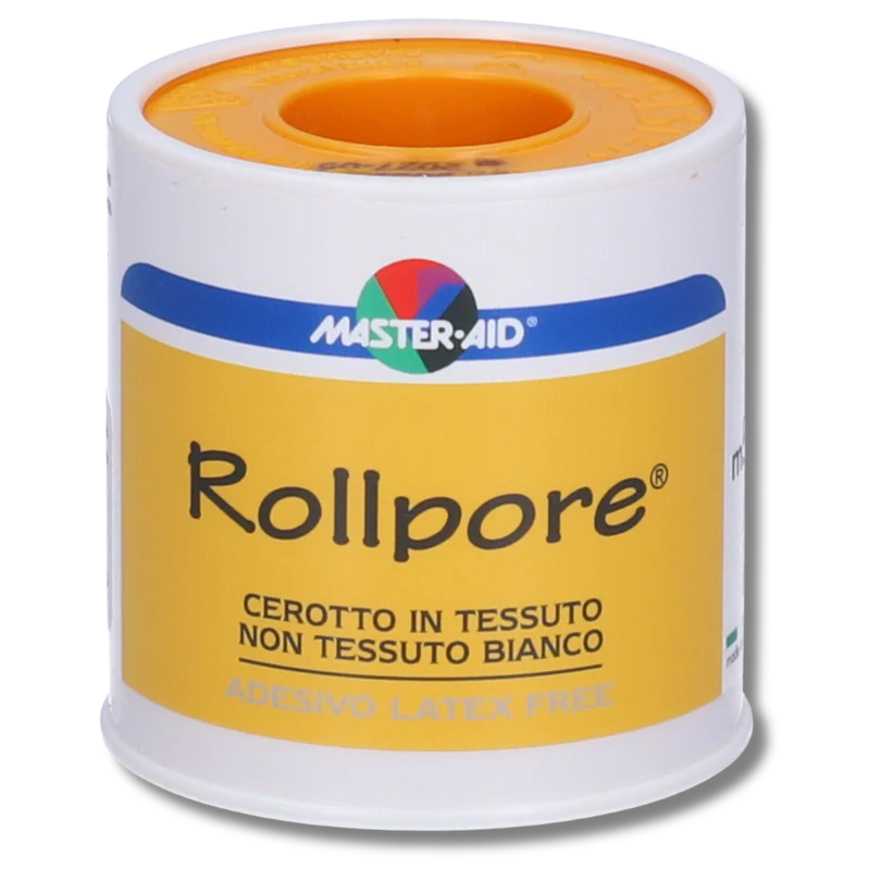 CEROTTO IN ROCCHETTO MASTER-AID ROLLPORE TESSUTO NON TESSUTO5X5