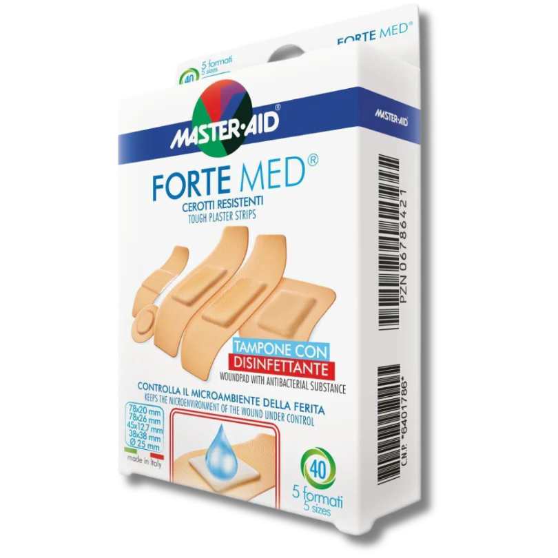 CEROTTO MASTER-AID FORTE MED 5 FORMATI 40 PEZZI