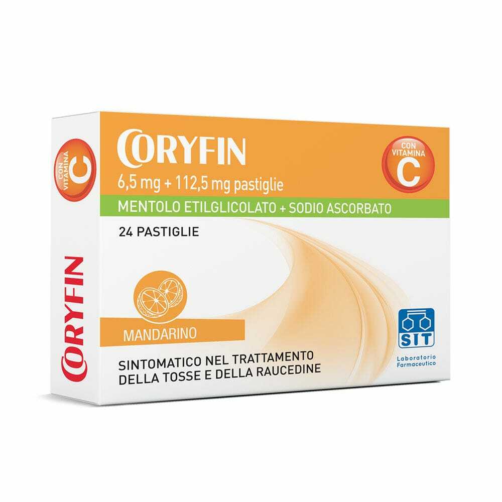 CORYFIN GUSTO MANDARINO 24 PASTIGLIE DA 6,5 MG + 112,5 MG