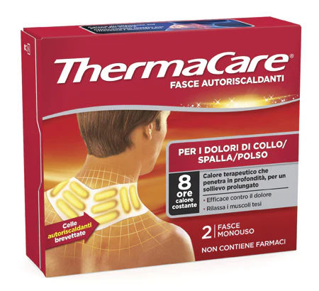 THERMACARE FASCE AUTORISCALDANTI PER COLLO SPALLA POLSO - 2 FASCE