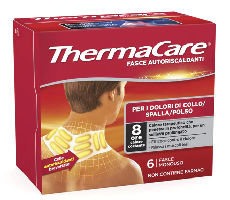 THERMACARE FASCE AUTORISCALDANTI PER COLLO SPALLA POLSO - 6 FASCE
