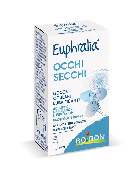 GOCCE OCUALRI LUBRIFICANTI EUPHRALIA OCCHI SECCHI 10 ML