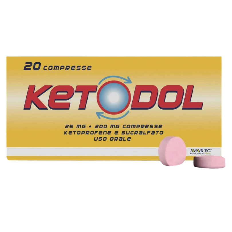 KETODOL 20 COMPRESSE DA 25 MG + 200 MG