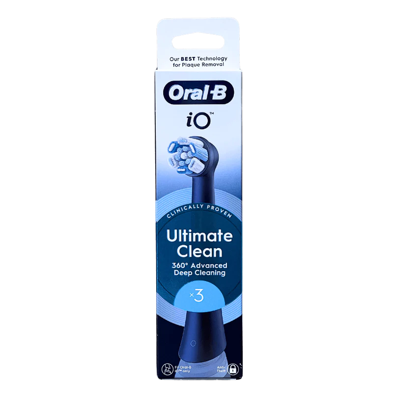 ORALB POWER REFILL IO ULTRA CLEAN BLACK 3 PEZZI