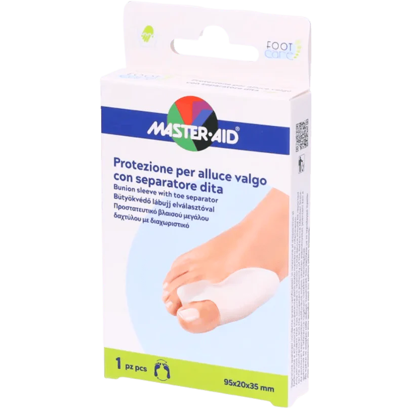 MASTER-AID PROTEZIONE PER ALLUCE VALGO CON SEPARATORE DITA 1 PEZZO