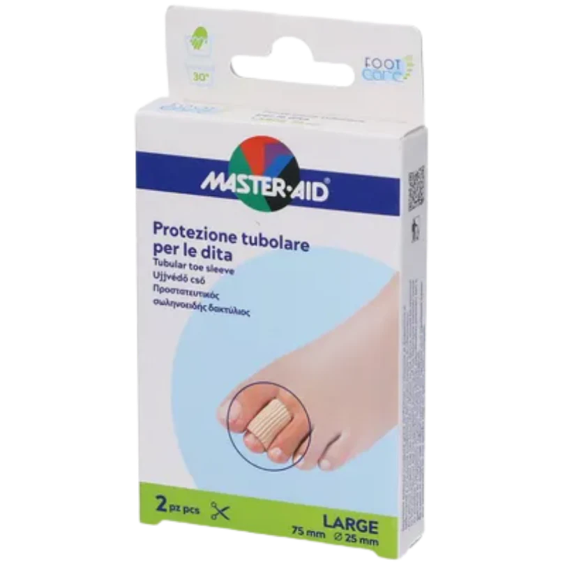 MASTER-AID PROTEZIONE TUBULARE PER LE DITA LARGE 2 PEZZI