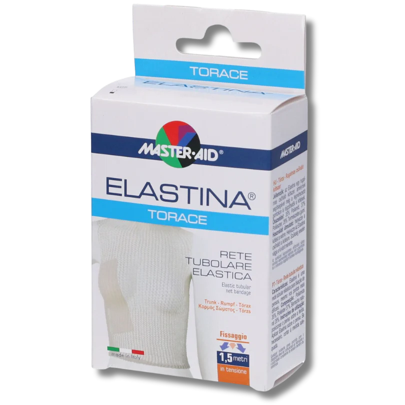 RETE TUBOLARE ELASTICA IPOALLERGENICA MASTER-AID ELASTINA TORACE 5 MT IN TENSIONE CALIBRO 8 CM