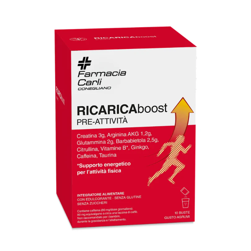 RICARICA BOOST PRE-ATTIVITA' GUSTO AGRUMI 10 BUSTE