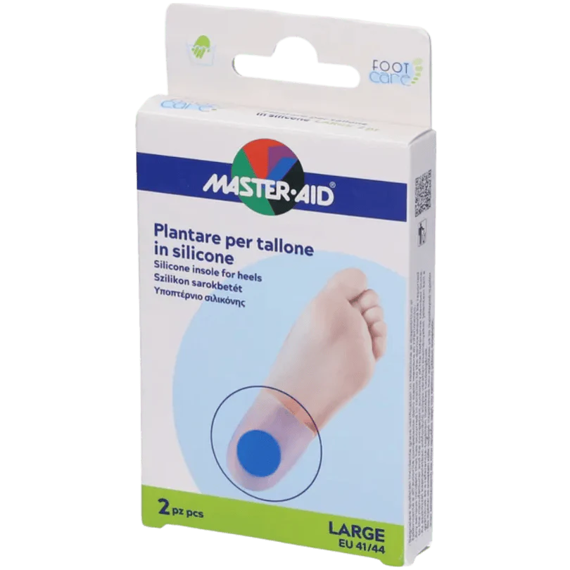 MASTER-AID PLANTARE IN SILICONE PER TALLONE LARGE 2 PEZZI